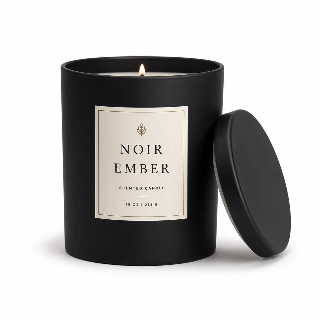 Noir Ember — Amber & Oud Candle