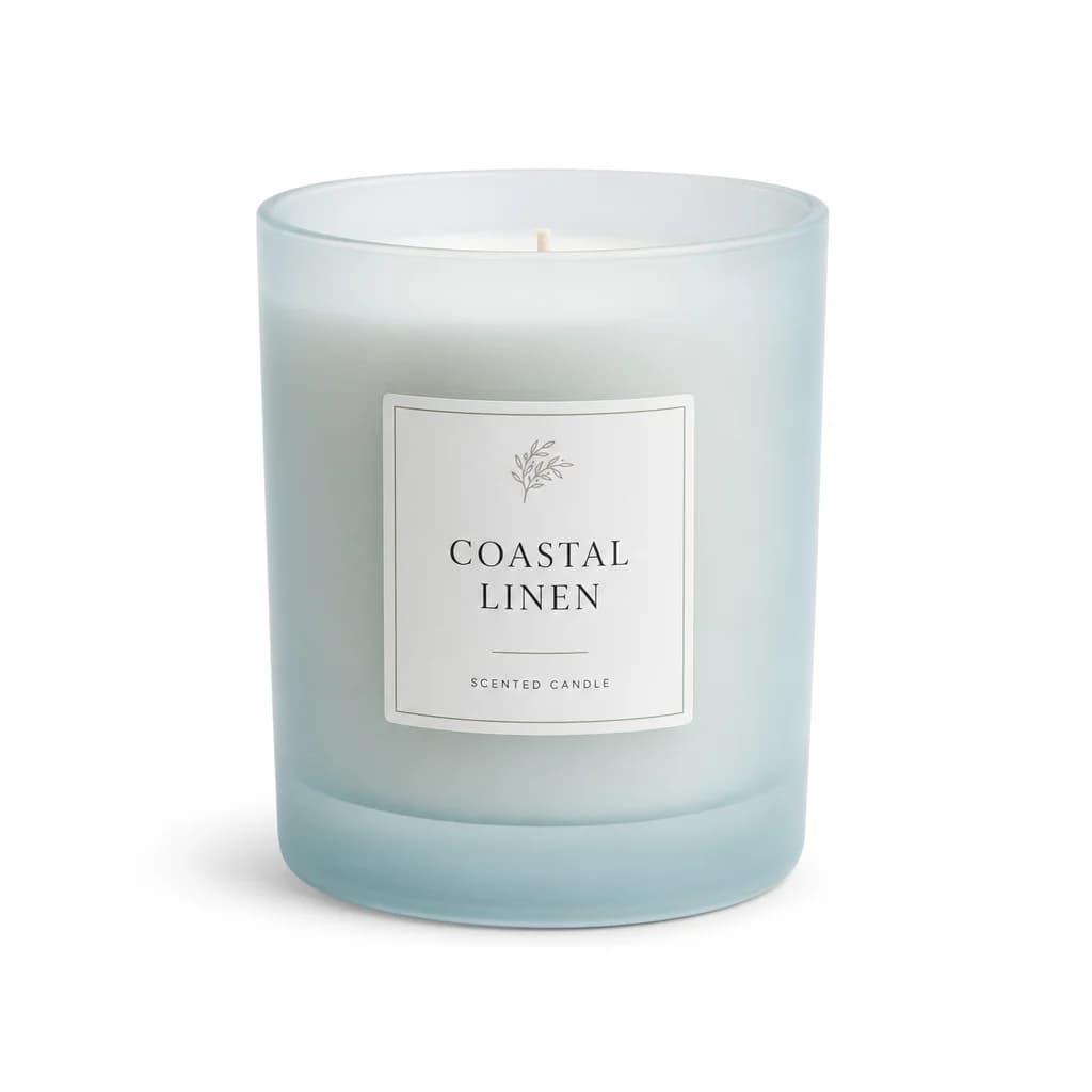 Coastal Linen — Sea Salt & Orchid Candle