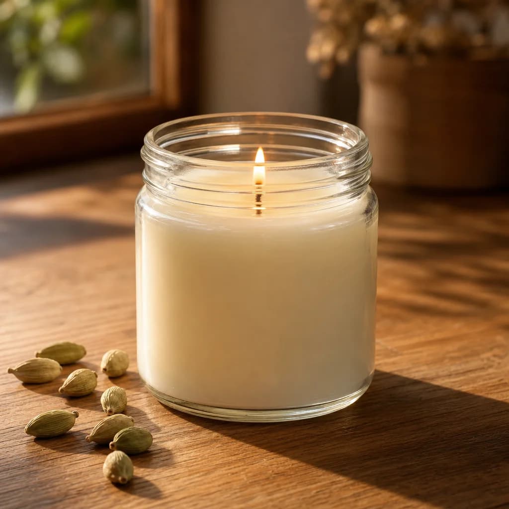 Golden Hour — Coconut Cream & Cardamom Candle